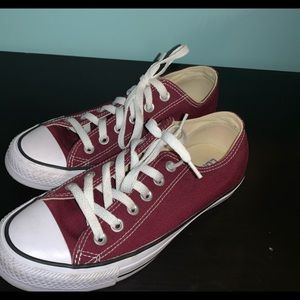 Maroon Converse Sneakers